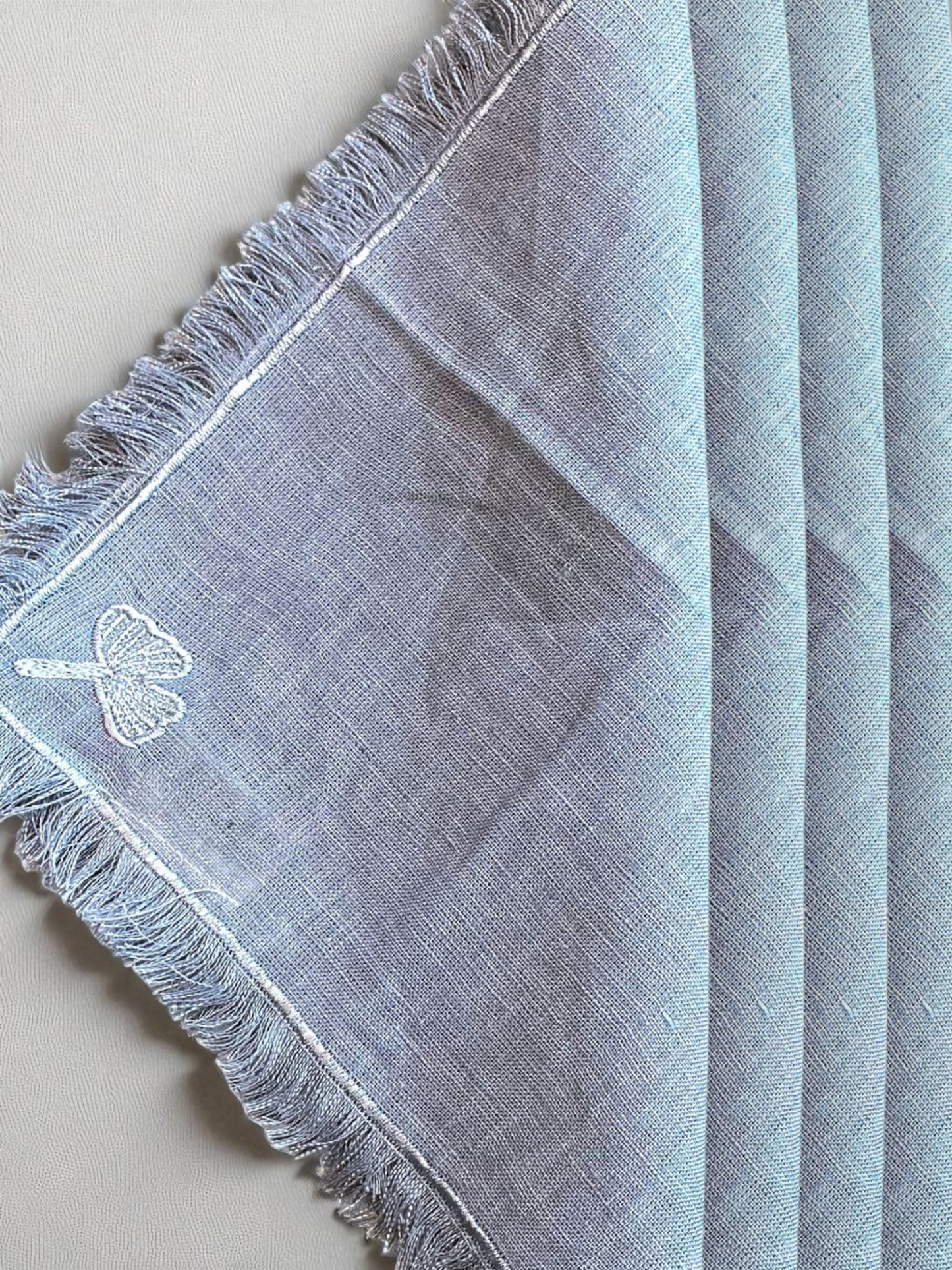 SEREIN COCKTAIL NAPKIN SOFT GREY (SET OF 4)