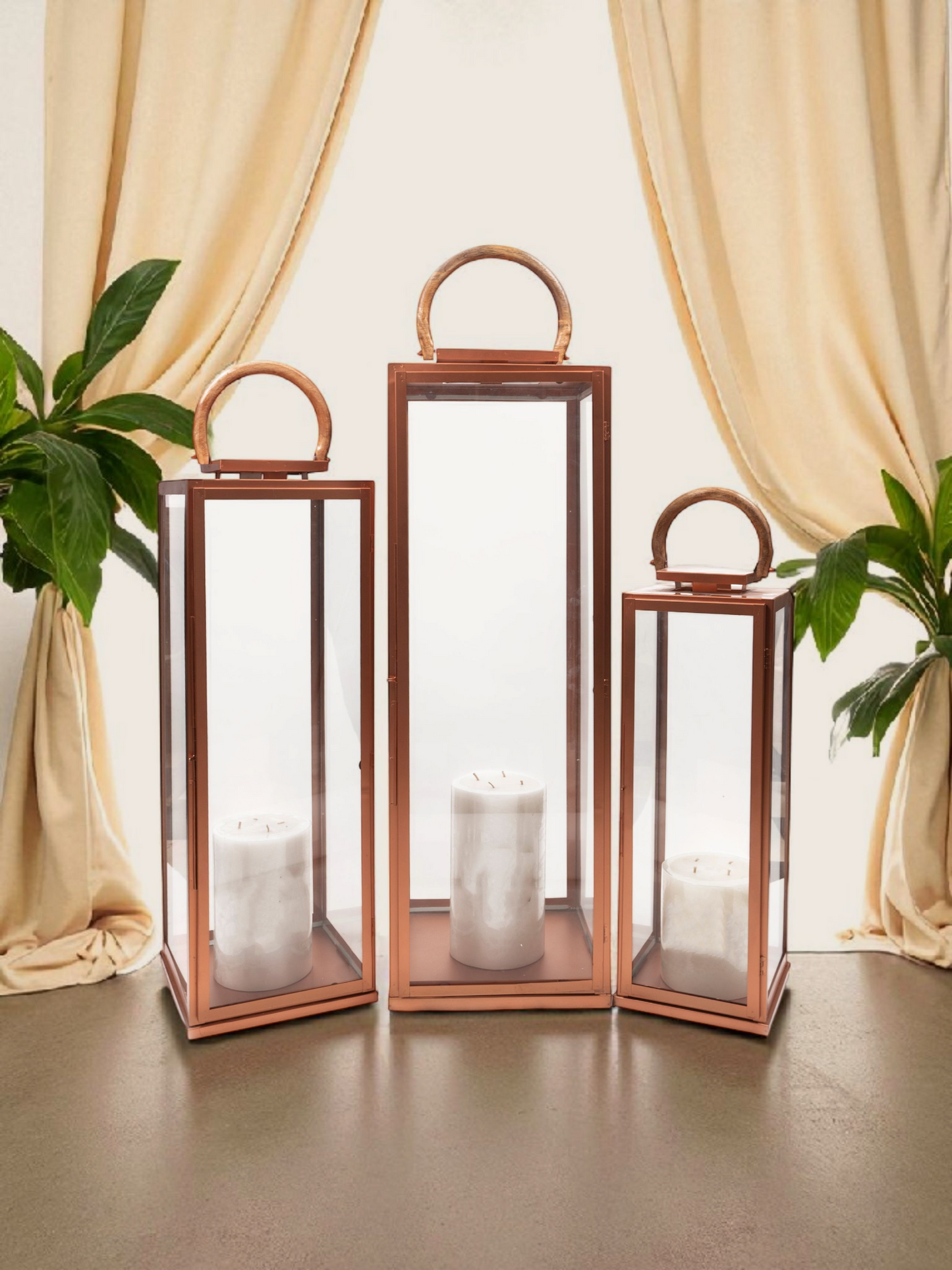 ELEGENZA LANTERN ROSE GOLD SMALL (PER PC)