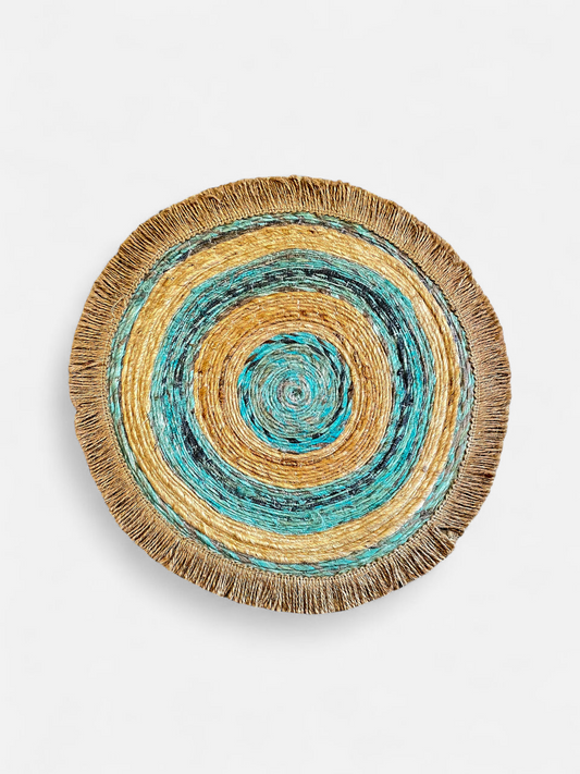 DUSKRIPPLE ROUND TABLE MAT MULTI (PER PC)