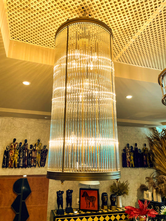 RAVINCI LONG CHANDELIER (ANTIQUE GOLD)