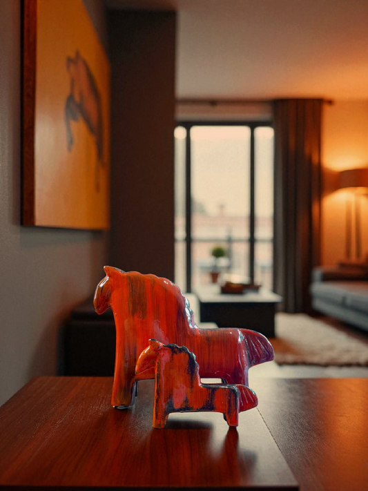 ASHWA HORSE (SMALL) CRIMSON