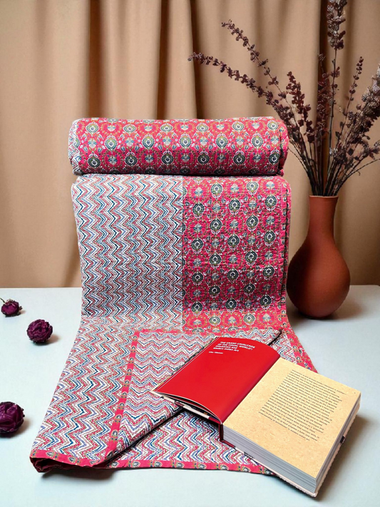 DIVINE BEDSPREAD WITH 2 PILLOWCASE RICH CRIMSON RED 90 x 108 IN