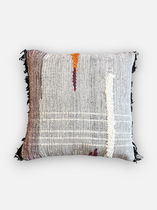 DORA CUSHION BLACK & GREY 20 x 20 IN