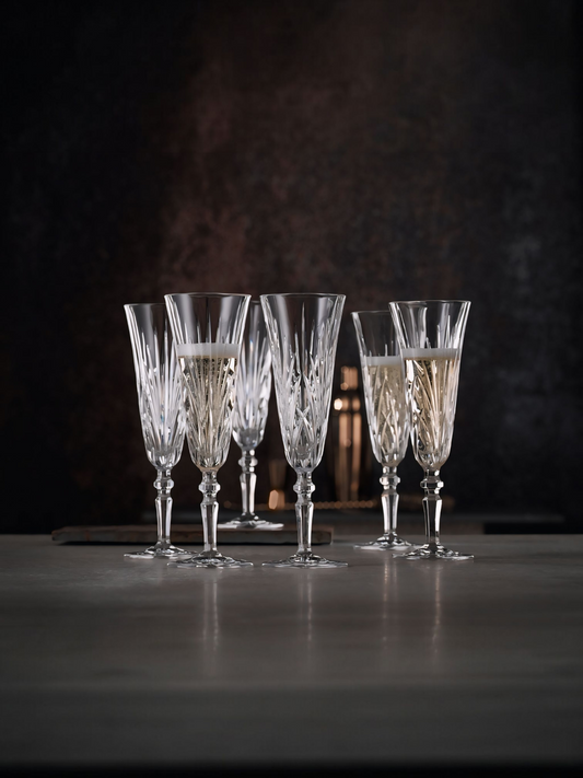 PALAIS TAPER CHAMPAHNE GLASS (SET OF 6)