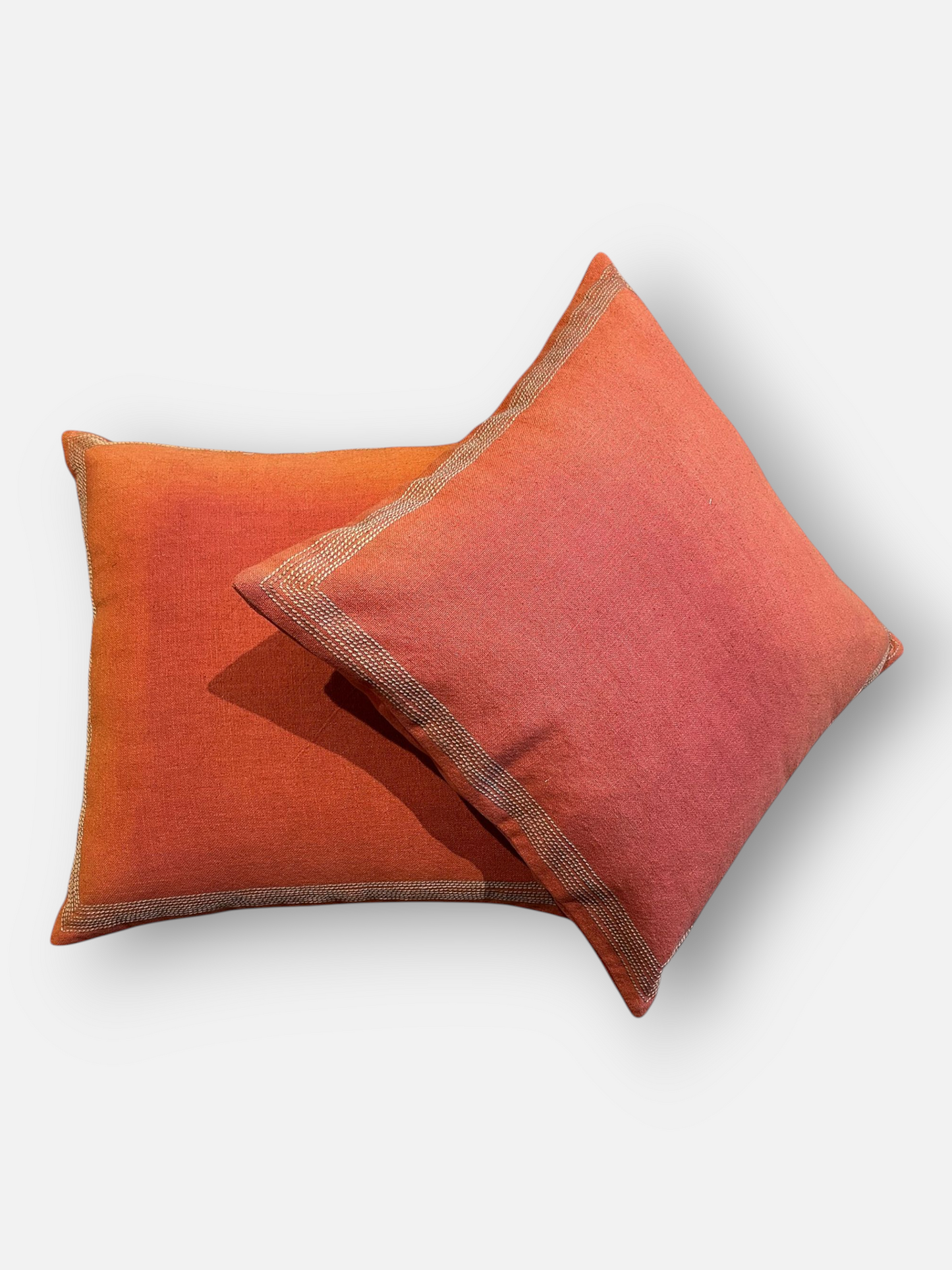 DUNEFLARE LUXE CUSHION BURNT ORANGE 20 x 20 IN