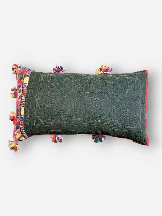 RANGARI LUMBER CUSHION FOREST GREEN 30 x 18 IN