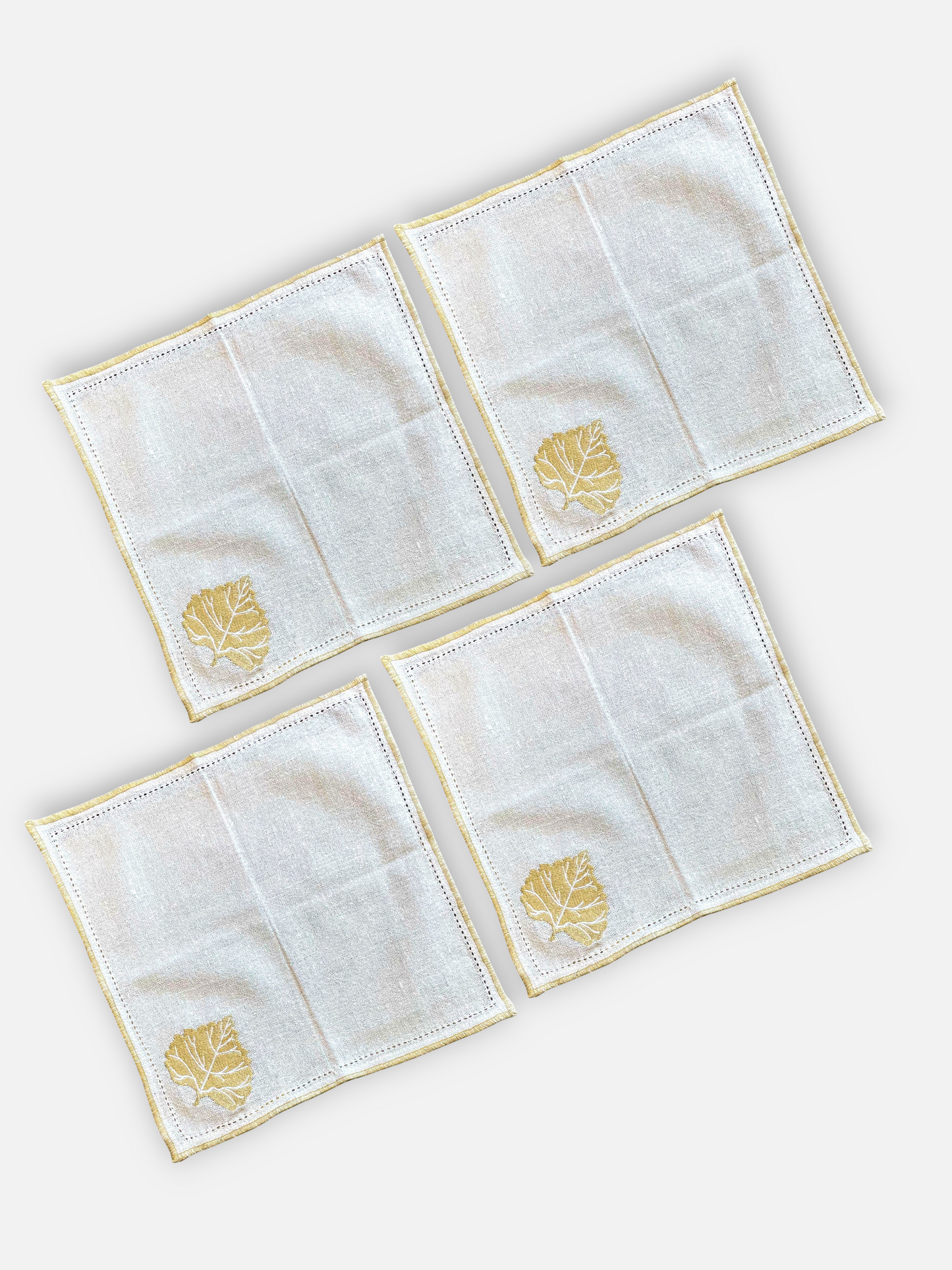 LUMORA COCKTAIL NAPKIN NATURAL WHITE (SET OF 4)