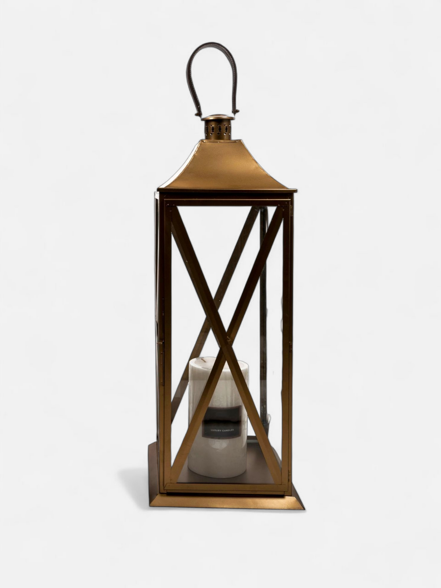CRISCROSS LANTERN MATT GOLD BIG (PER PC)