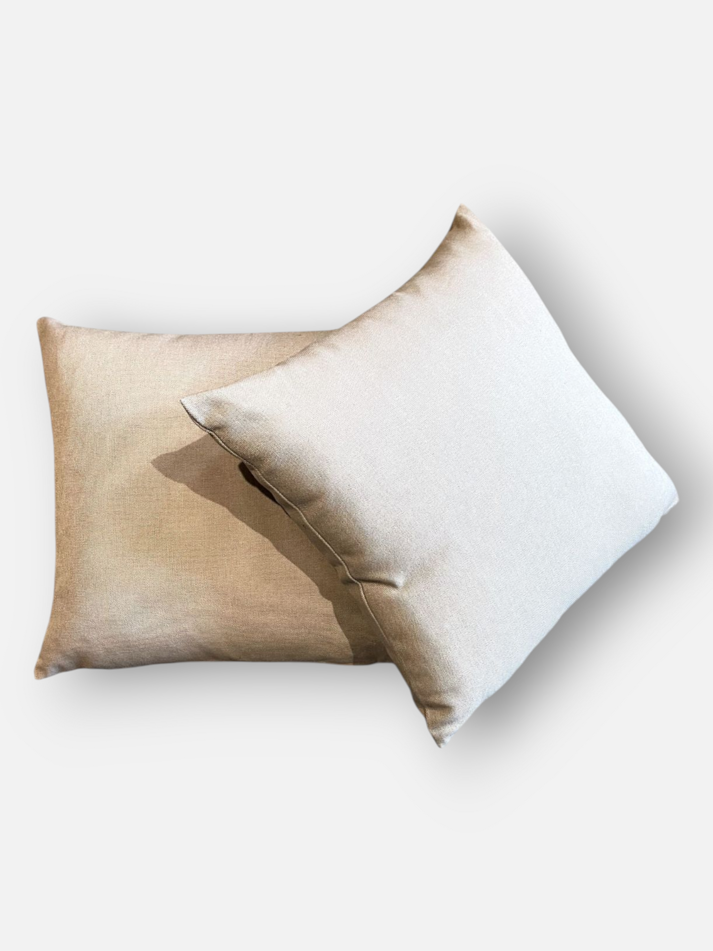 ROCHE LINEN CUSHION IVORY 18 x 18 IN