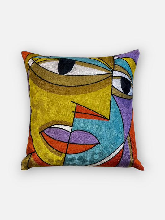 DORADO FACE CUSHION MULTI COLOUR 18 x 18 IN