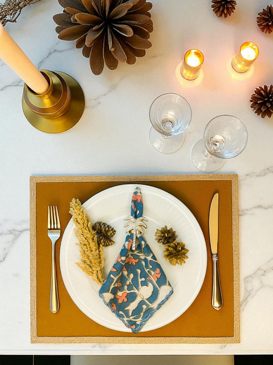 JARDIN MULTI DINNER NAPKIN BLUE & MULTI (PER PC)