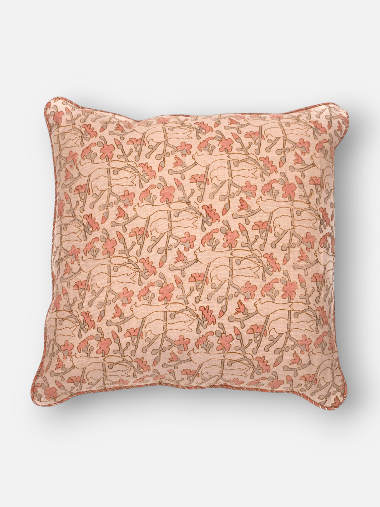 ROSEWOOD CUSHION BLUSH BEIGE 20 x 20 IN