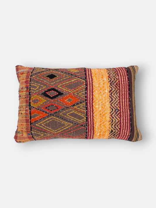 DESIRA LUMBER CUSHION BURNT ORANGE 24 x 15 IN