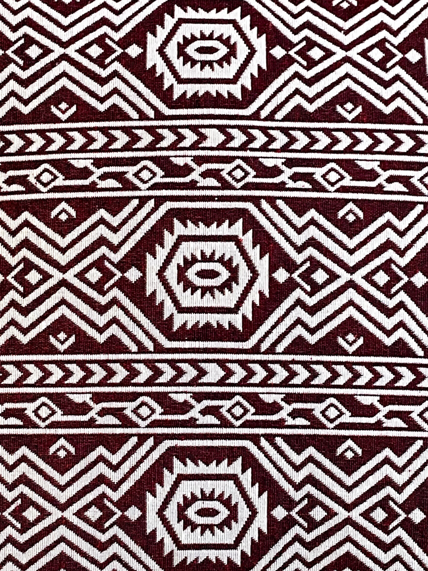 RAQURA CUSHION BURGUNDY 16 x 16 IN