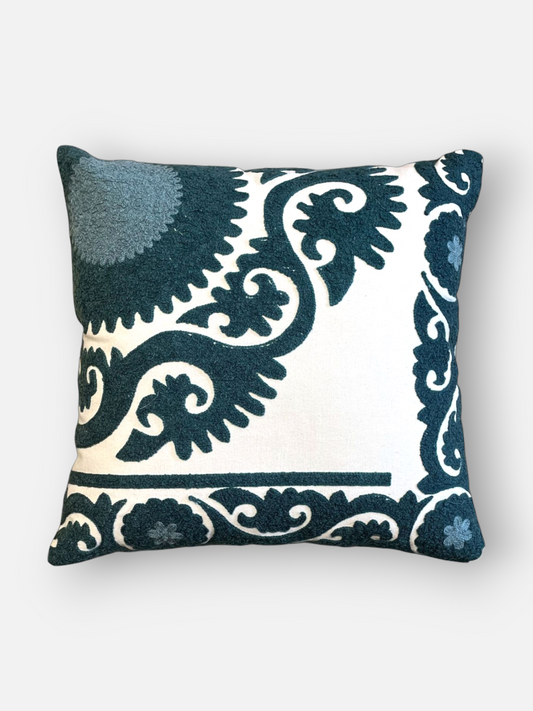 ROSANTA CUSHION DEEP TEAL 16 x 16 IN