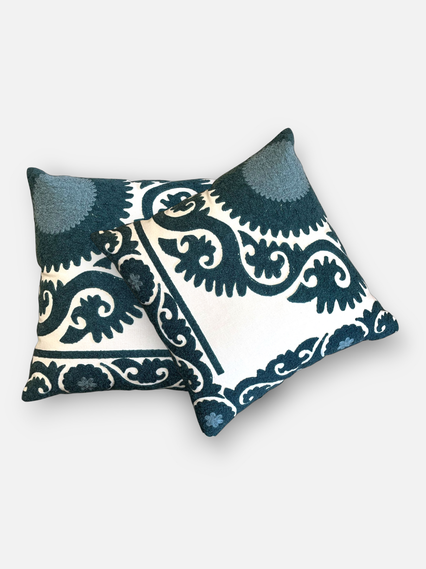 ROSANTA CUSHION DEEP TEAL 16 x 16 IN