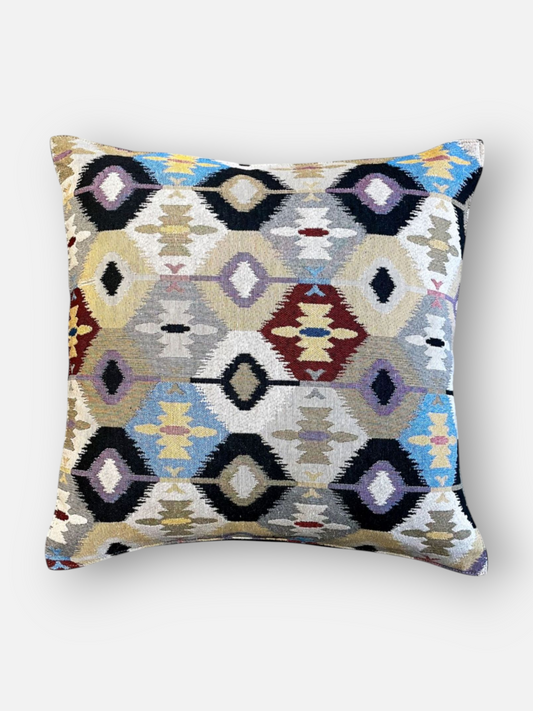 NEOMA CUSHION GREY & MULTI 16 x 16 IN