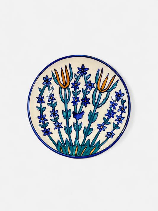 PURPLE PEONY QUARTER PLATE (PER PC)