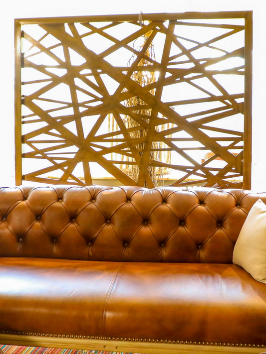 GOLD RUSH SCREEN PARTITION 60 x 74 IN