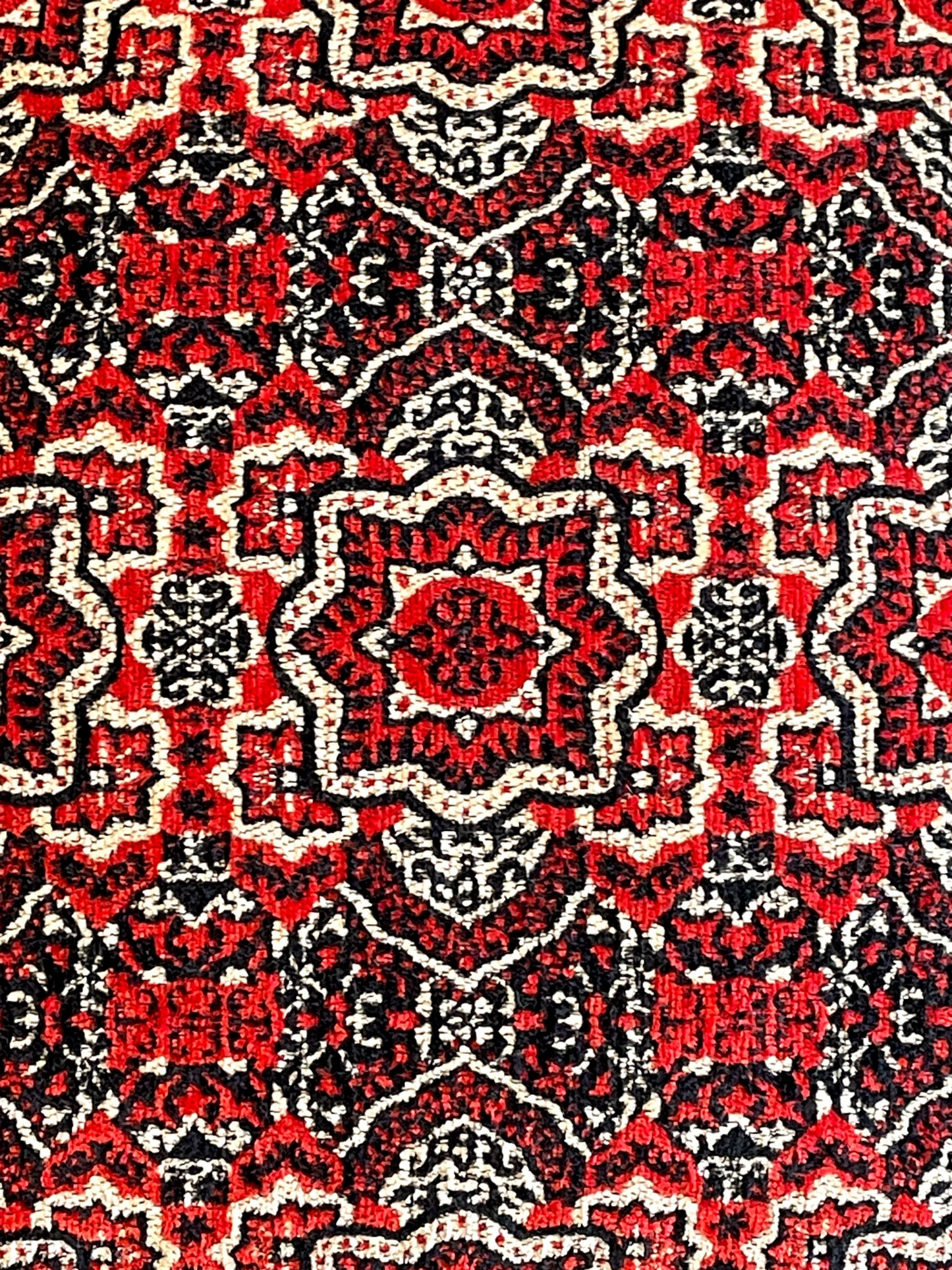 DELFARE CUSHION CRIMSON RED 18 x 18 IN