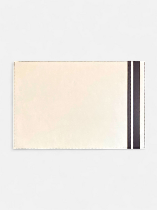 NIVORA TABLE MAT IVORY & BROWN (PER PC)