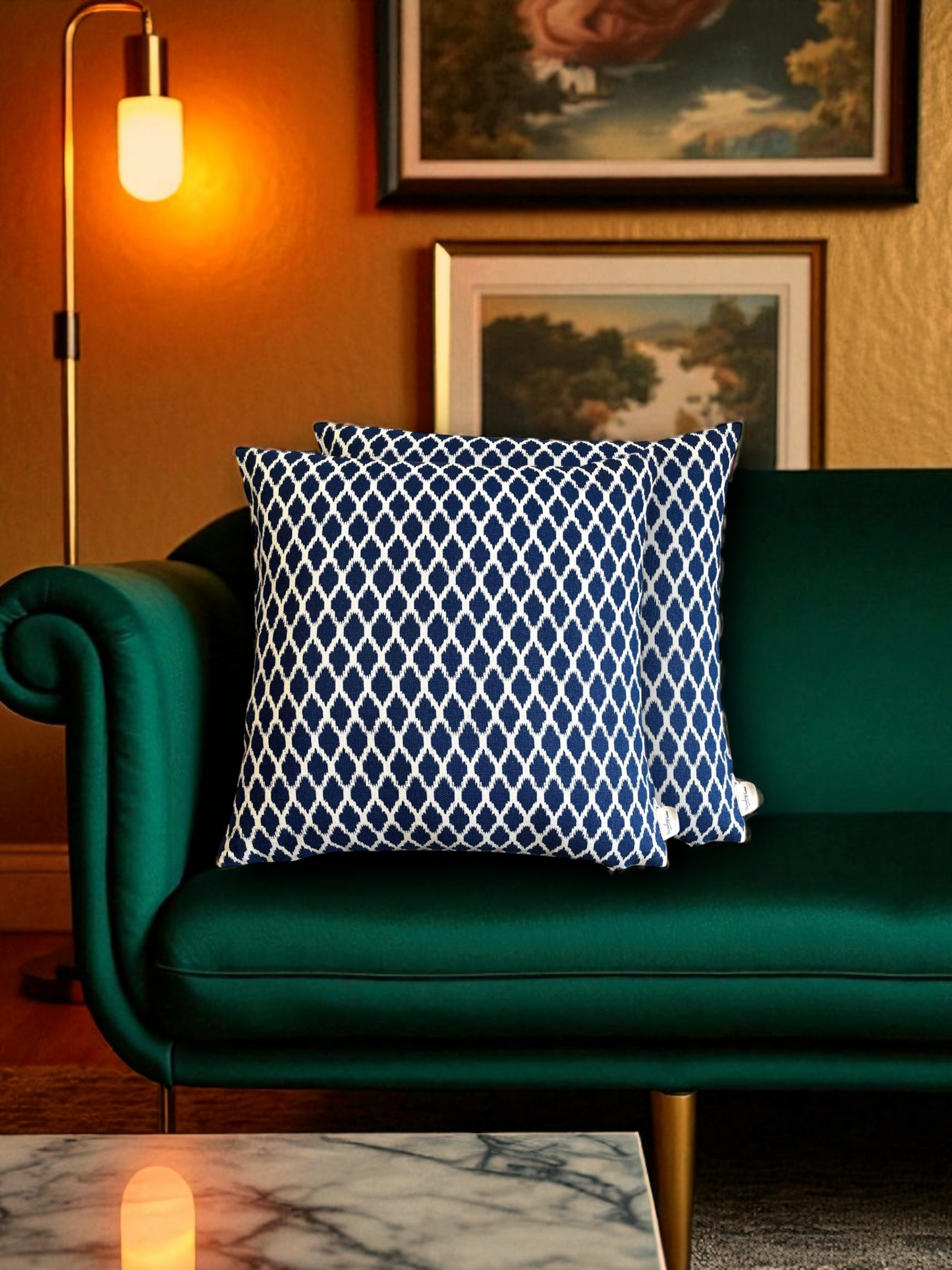 RIVA CUSHION NAVY BLUE 20 x 20 IN