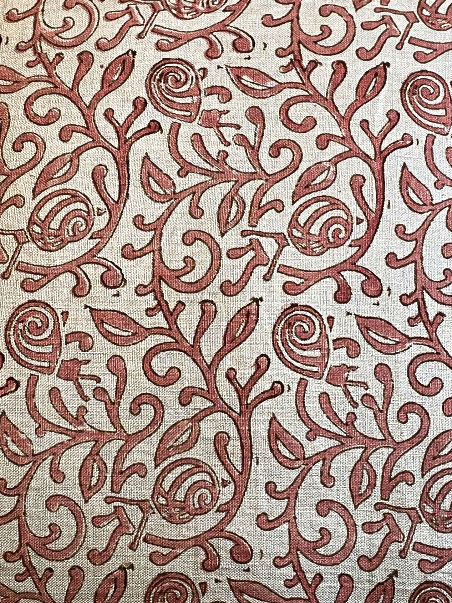 ROSAVINE CUSHION ROSEWOOD & IVORY 20 x 20 IN