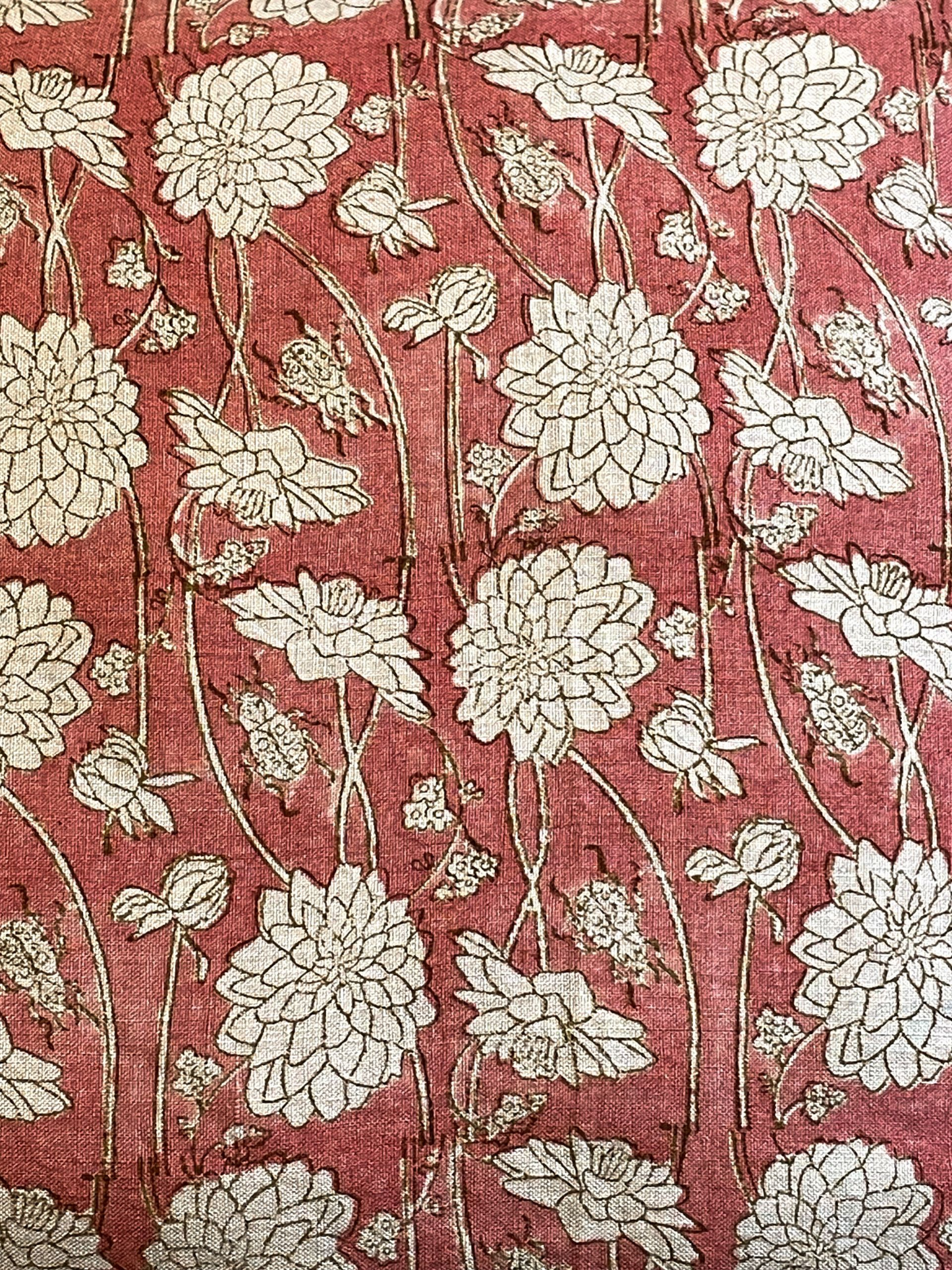 RHEVA BLOOM CUSHION DUSTY ROSE 20 x 20 IN