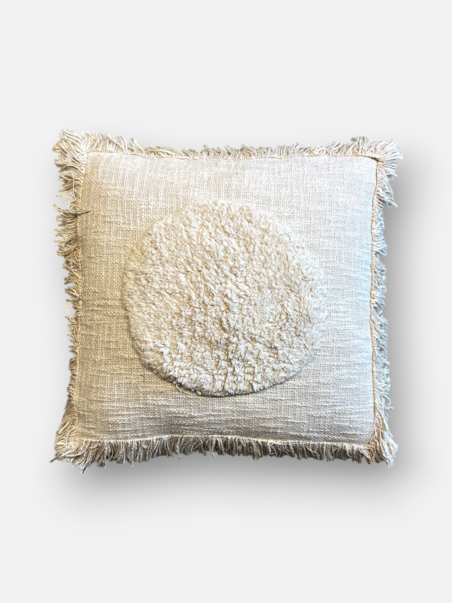 ROSELLE CUSHION OFF WHITE 18 x 18 IN
