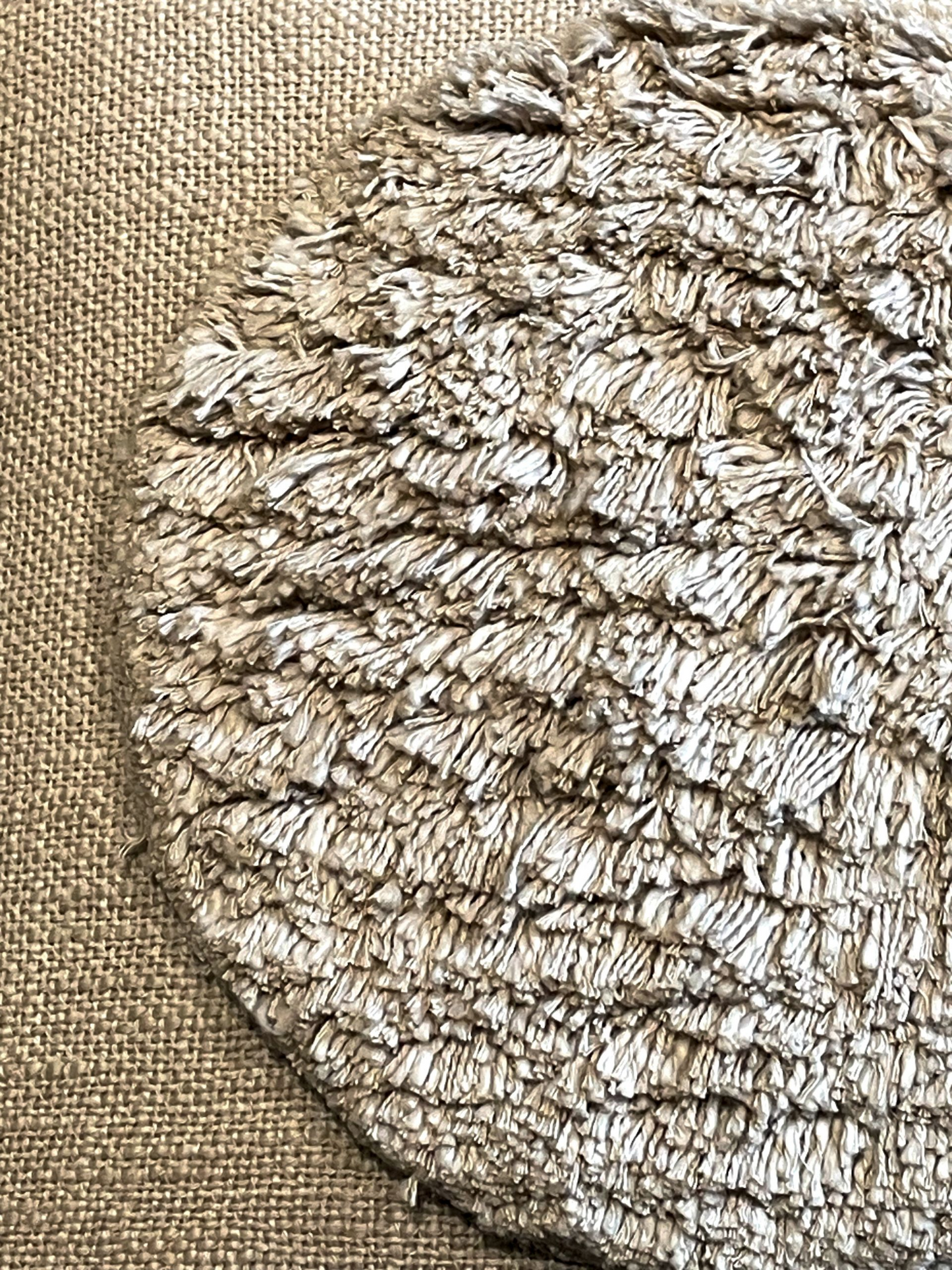 ROSELLE CUSHION LIGHT BEIGE 18 x 18 IN