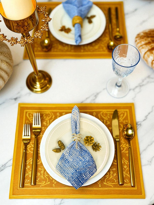 MARRINA DINNER NAPKIN INDIGO BLUE (PER PC)