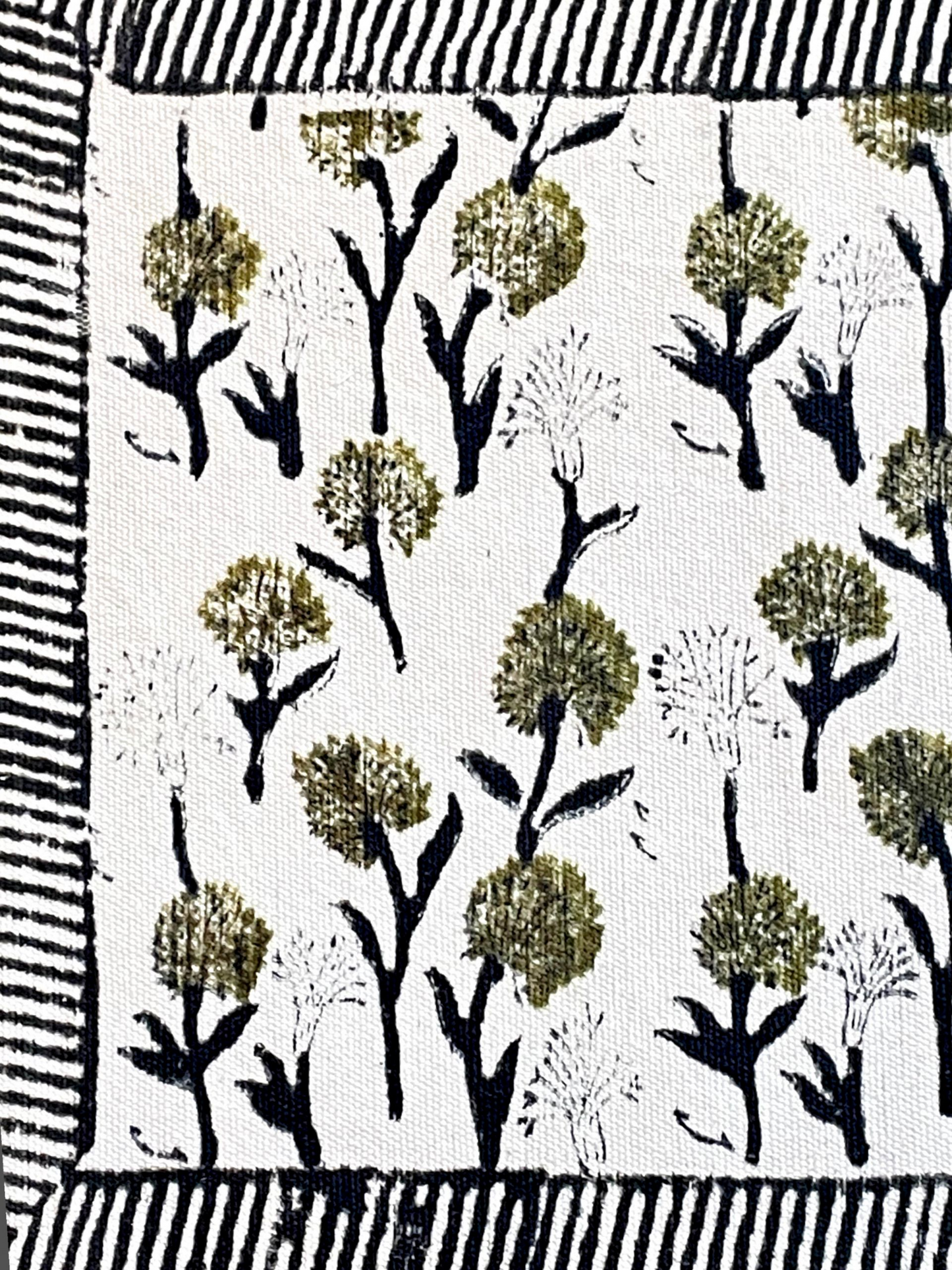 ROSELLE BLOOM FACE TOWEL OLIVE GREEN (PER PC)