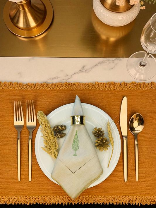 MONTCLAIR DINNER NAPKIN NATURAL WHITE (SET OF 4)