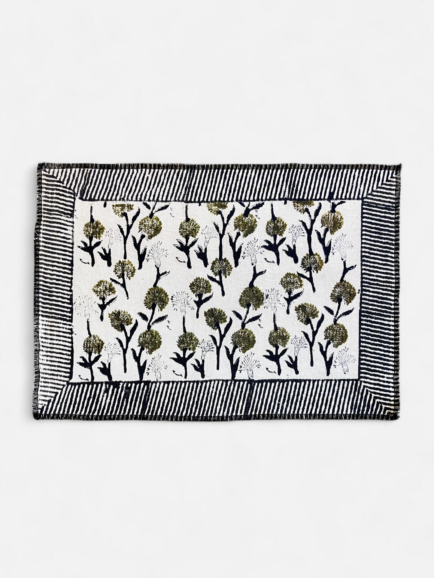 ROSELLE BLOOM FACE TOWEL OLIVE GREEN (PER PC)