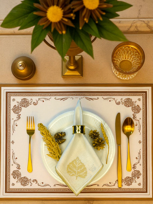 LUMORA DINNER NAPKIN NATURAL WHITE (SET OF 4)