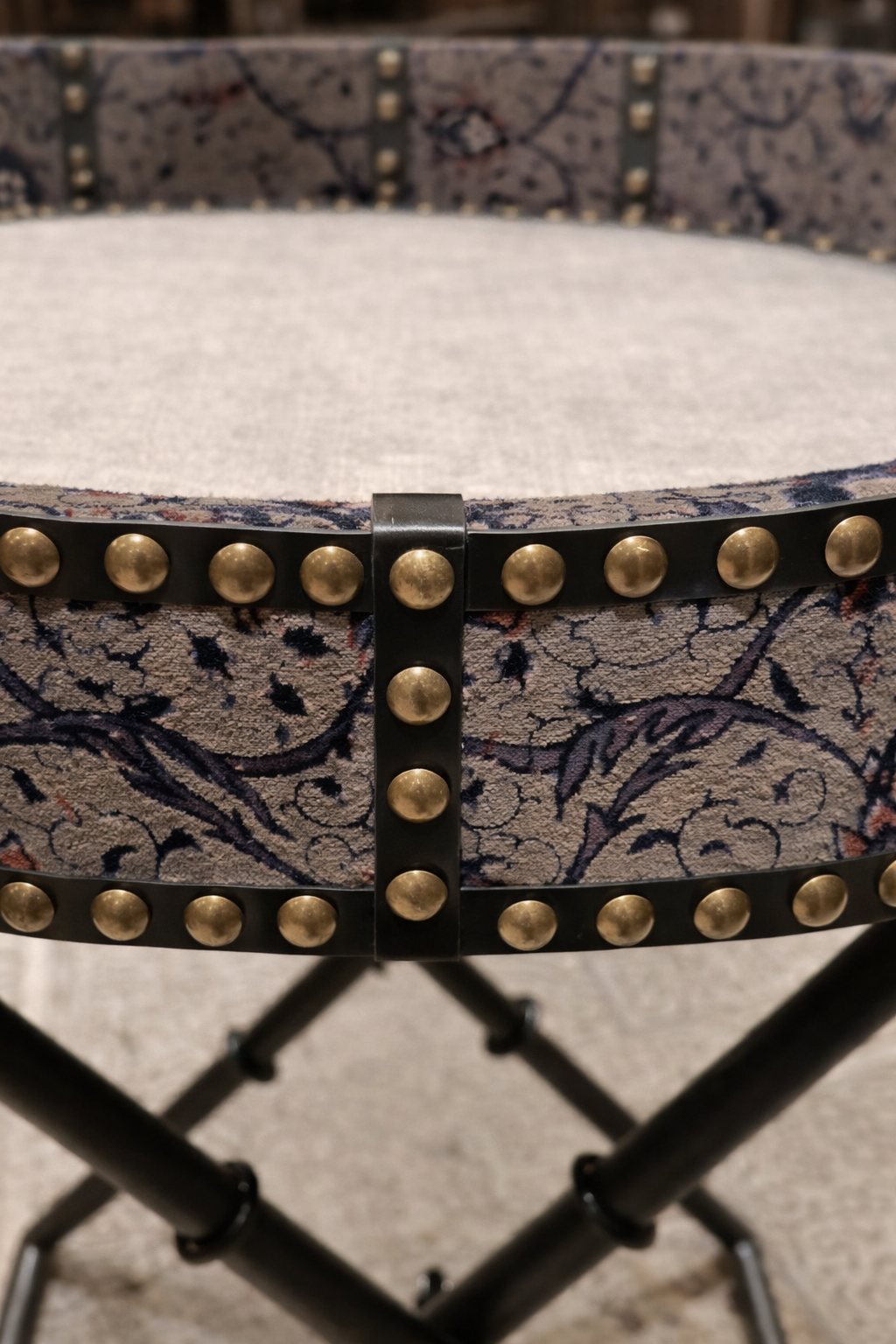 Grey Velvet Leather Tray