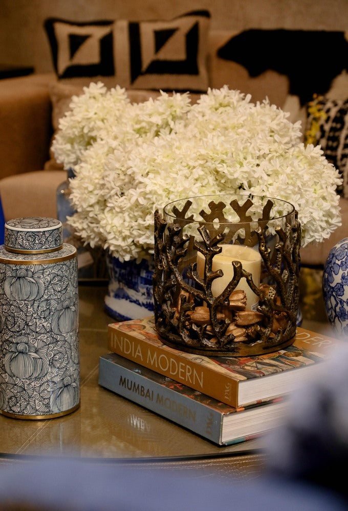 Gold Forest Candle Jar (Small)