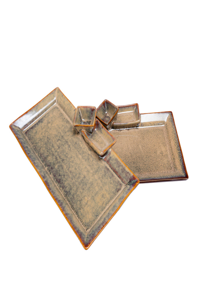 Rustic Rectangular Chip & Dip Platter