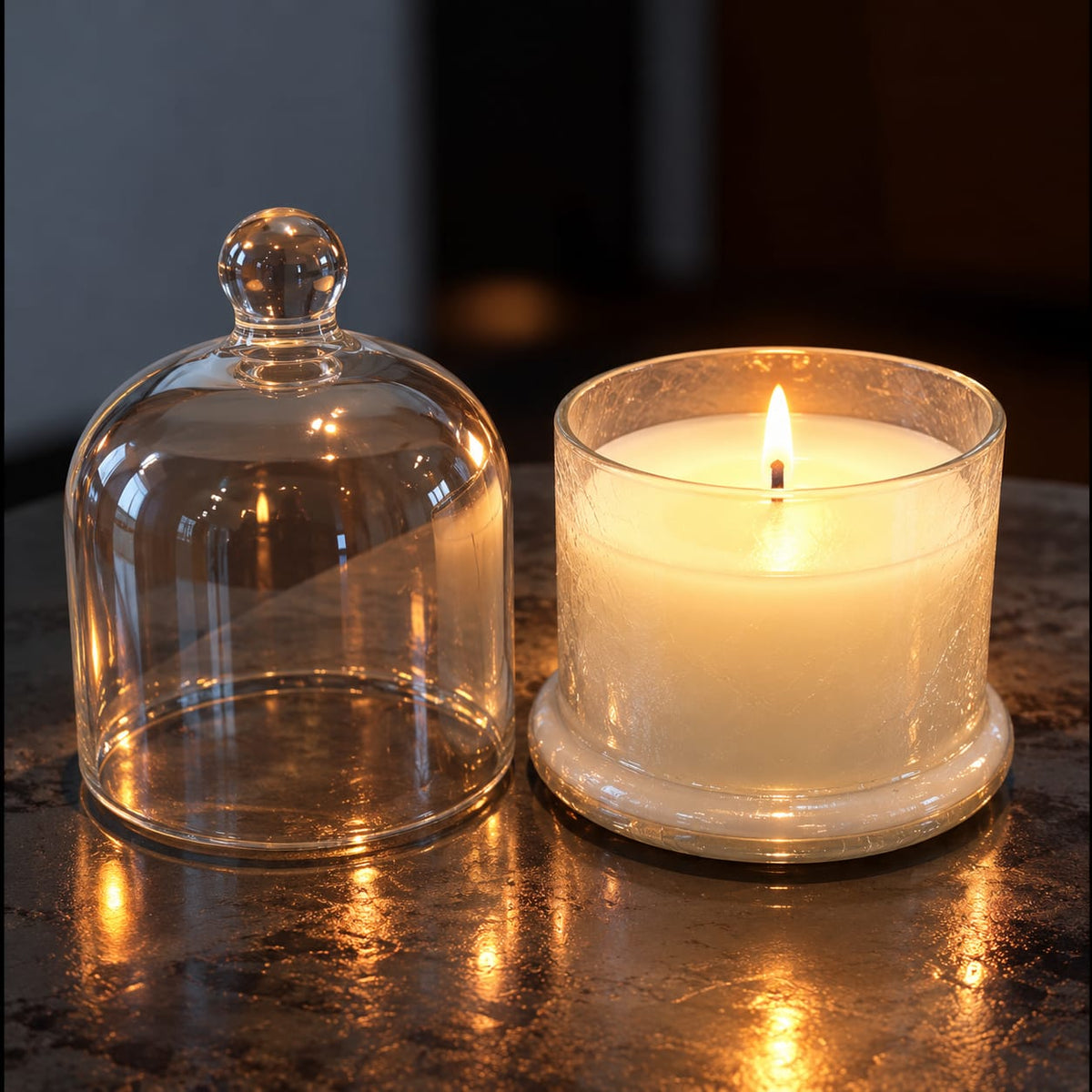 Rainbow Bell Jar Candle
