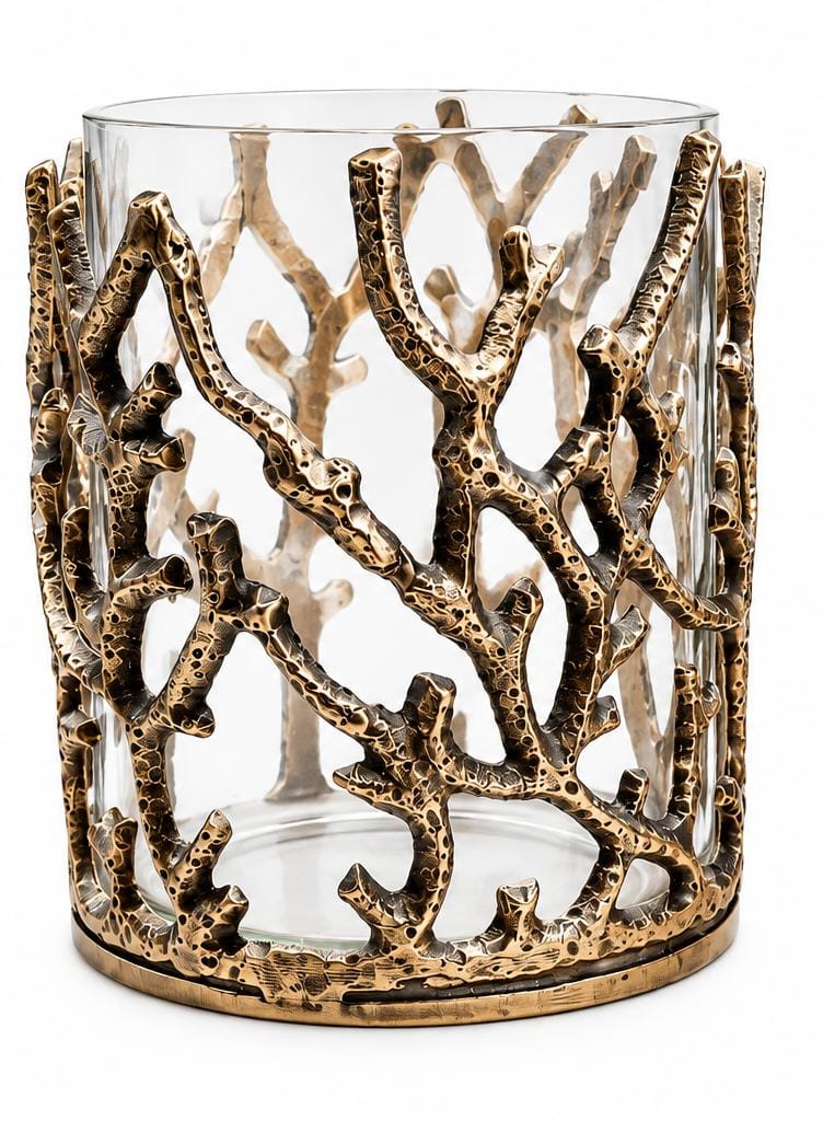 Silver Forest Candle Jar (Large)