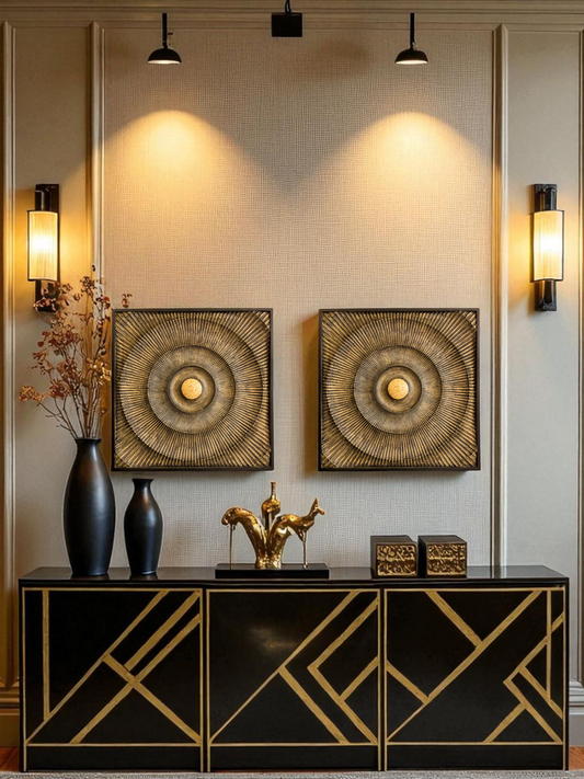 ROSMIRA WALL ART ANTIQUE GOLD