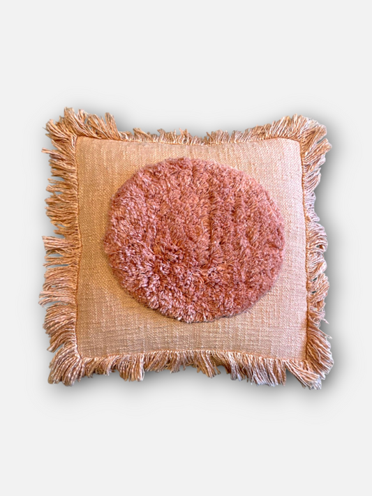 ROSELLE CUSHION CORAL 18 x 18 IN