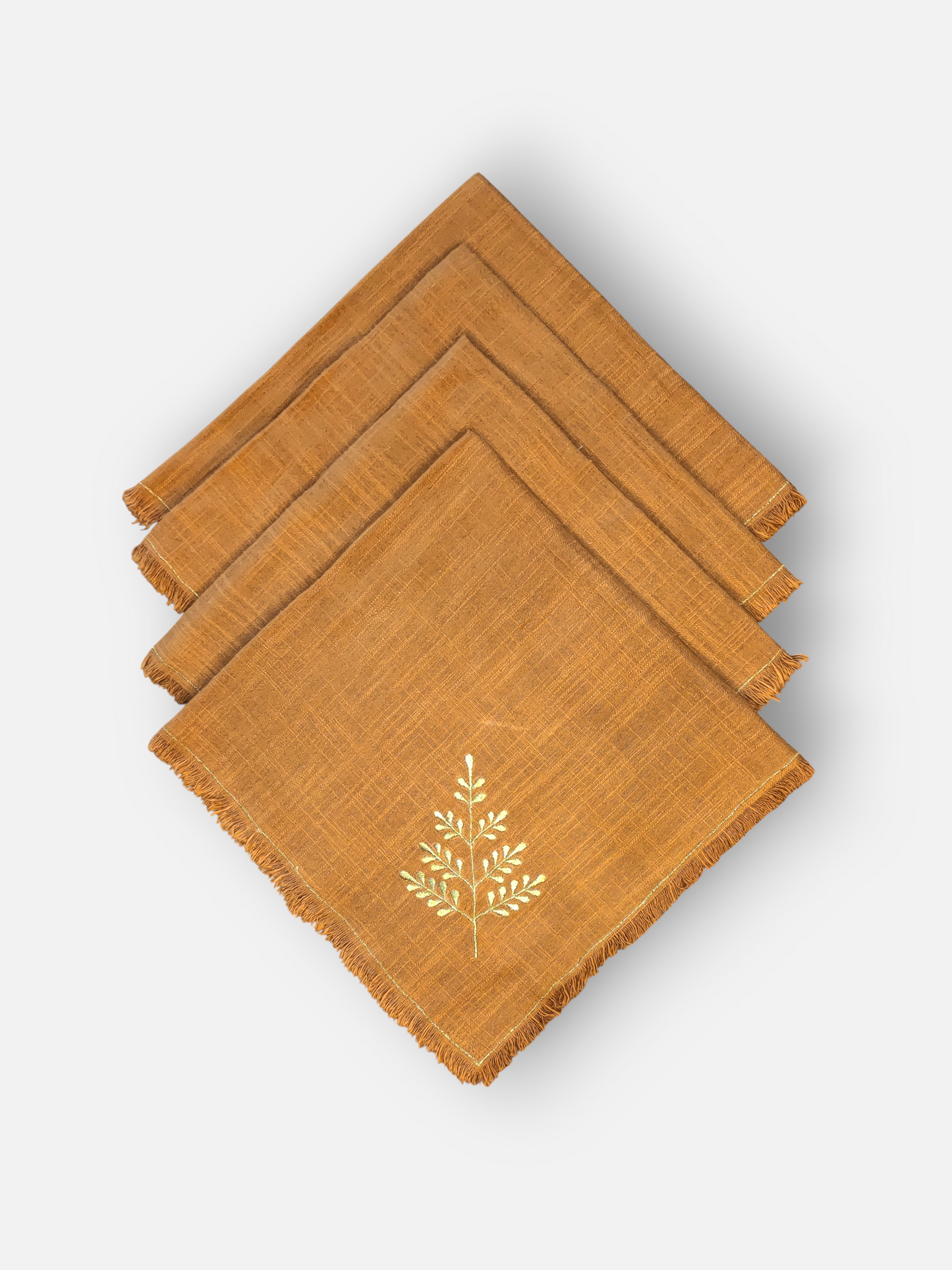 MAISON DINNER NAPKIN EARTH GOLD (SET OF 4)