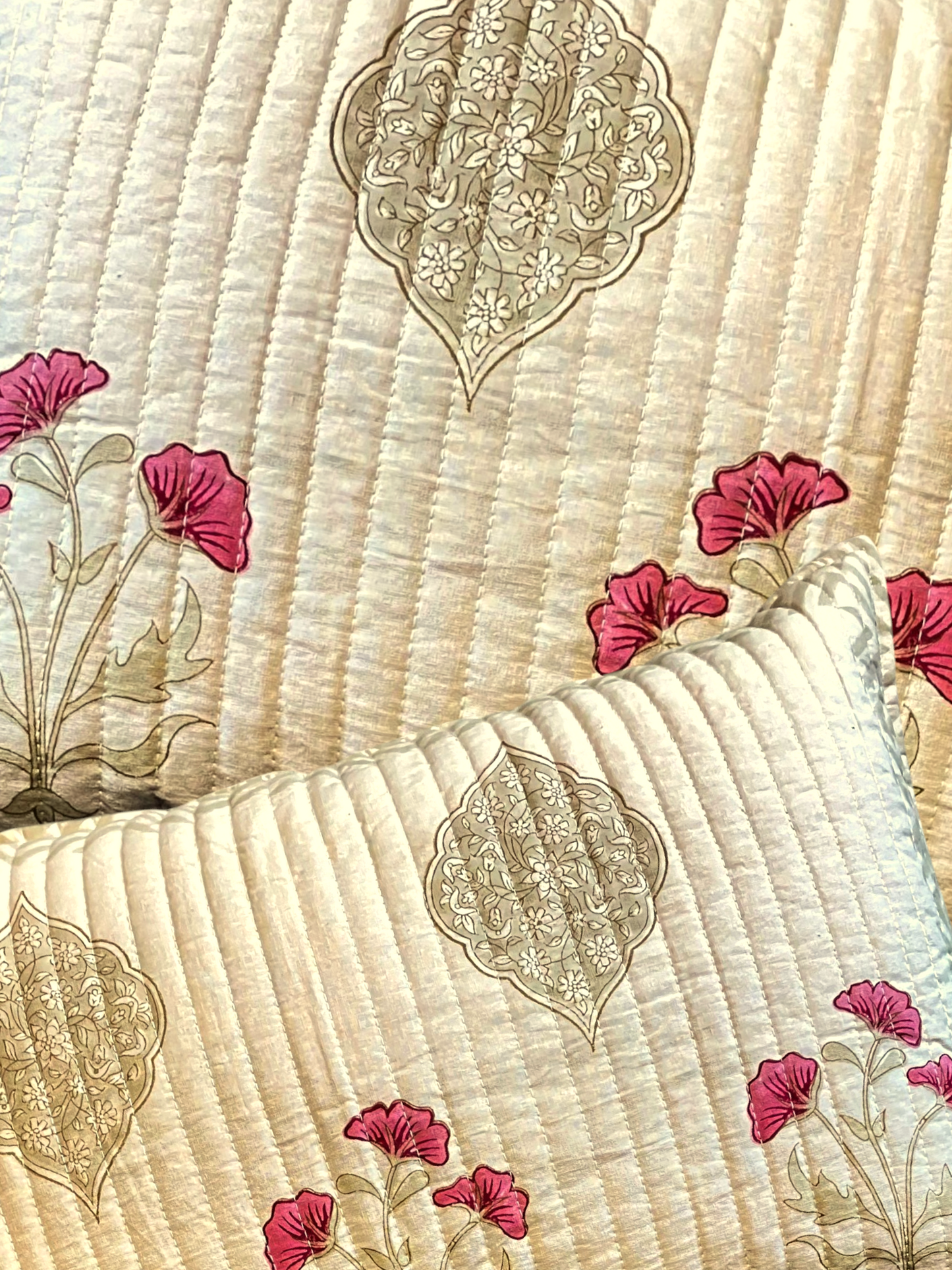 DESERT BLOOM BEDSPREAD WITH 2 PILLOWCASE 90 x 108 IN