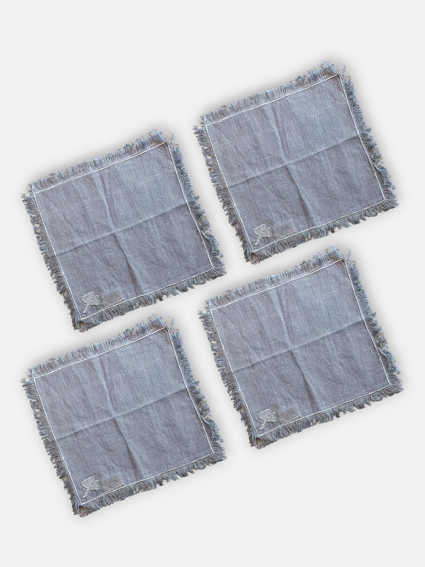 SEREIN COCKTAIL NAPKIN SOFT GREY (SET OF 4)