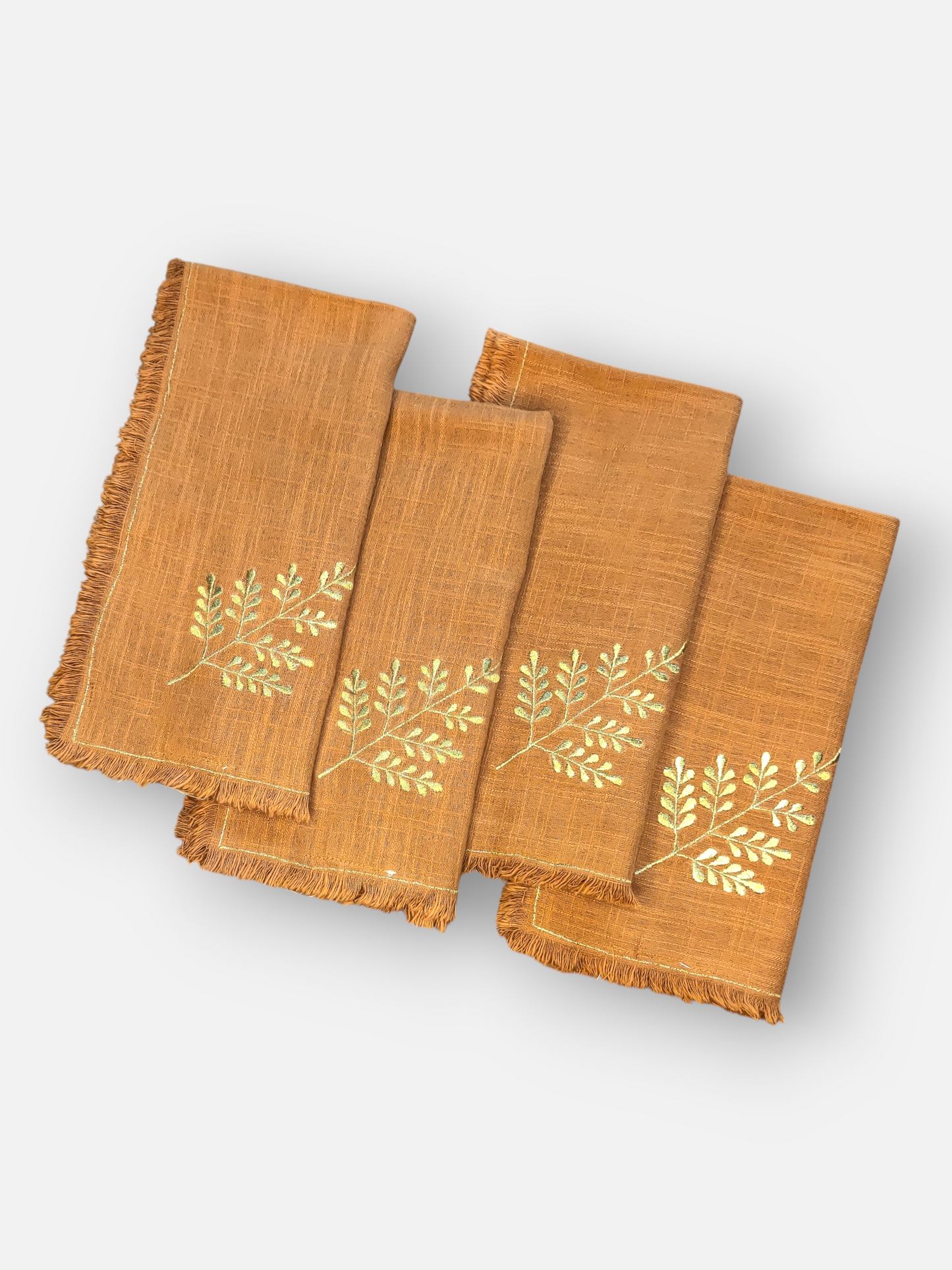 MAISON DINNER NAPKIN EARTH GOLD (SET OF 4)