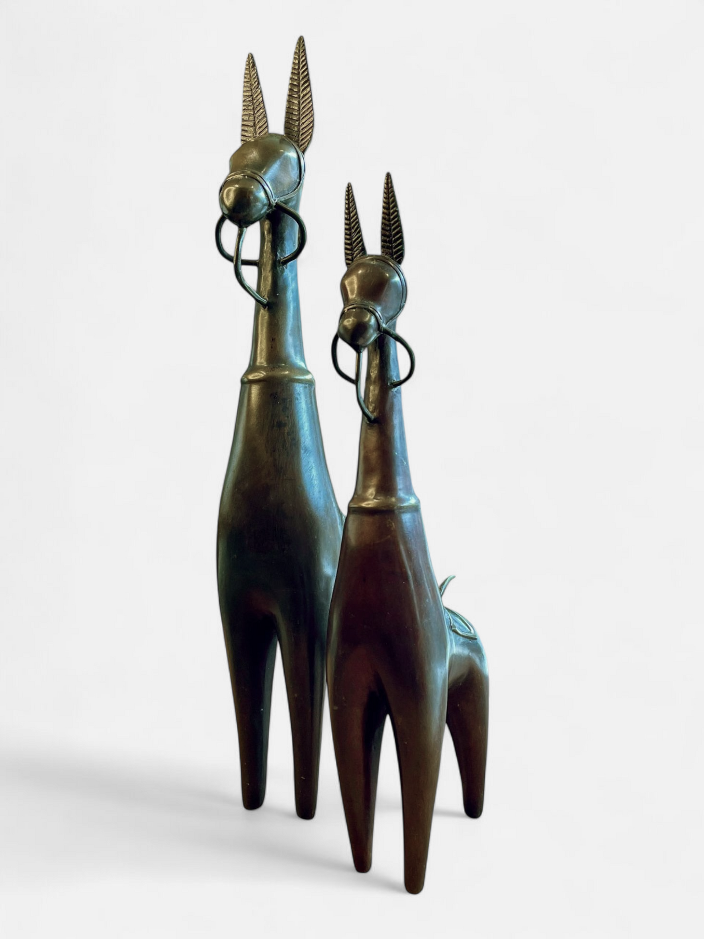 LUCIA HORSE ANTIQUE BRONZE (SET OF 2)