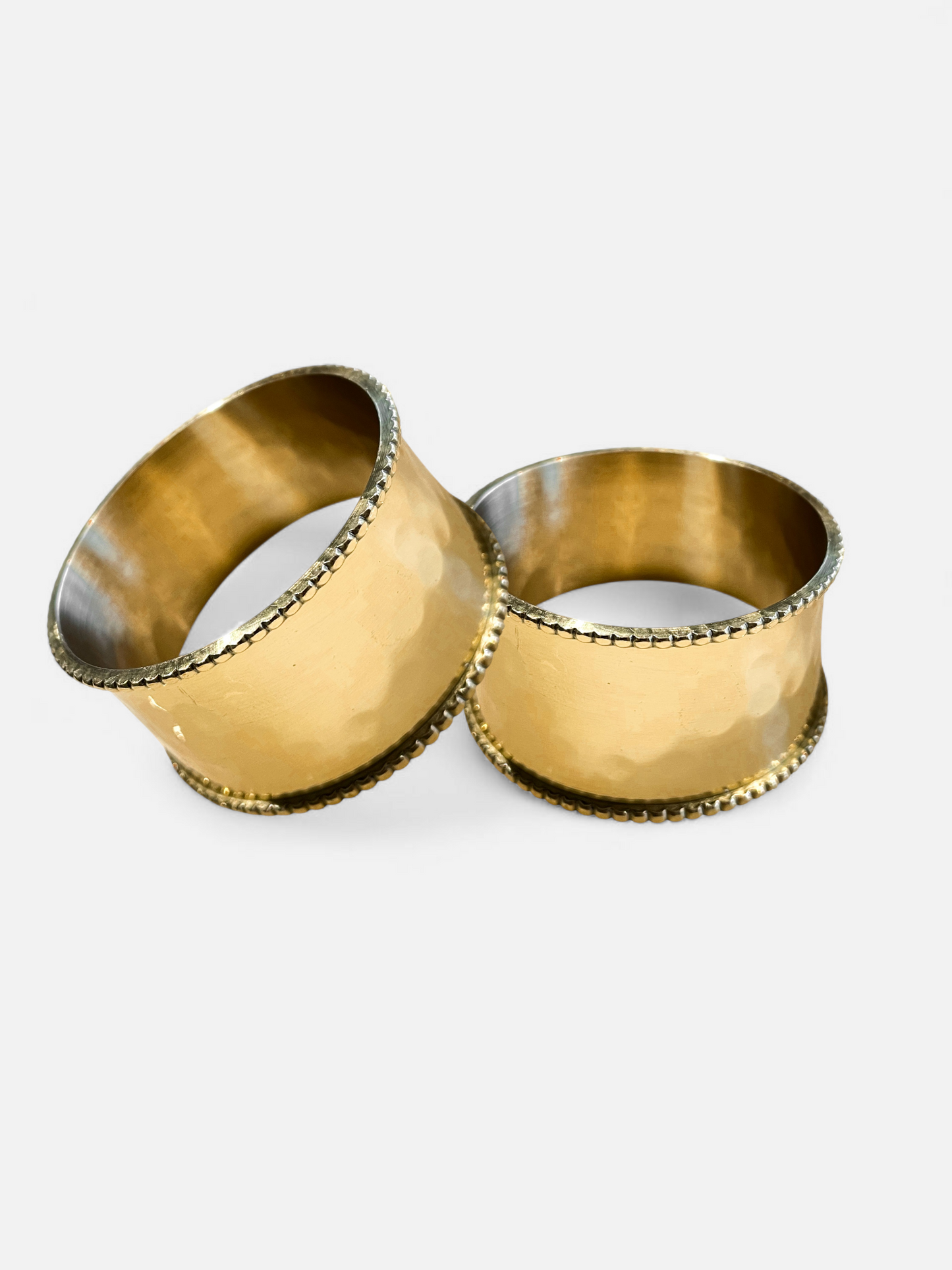 Hammered  Round Napkin Ring (Set of 4)