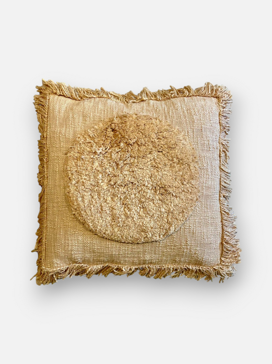 ROSELLE CUSHION BEIGE 18 x 18 IN