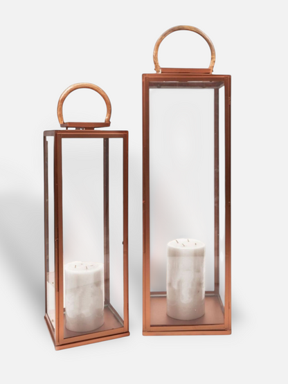 ELEGENZA LANTERN ROSE GOLD SMALL (PER PC)